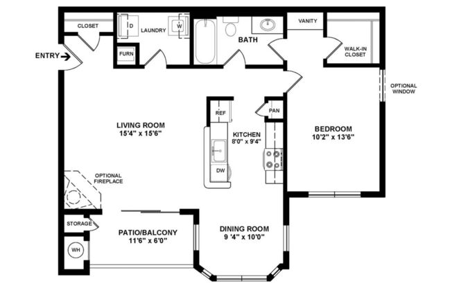 1 bed, 1 bath, 830 sqft, $1,889