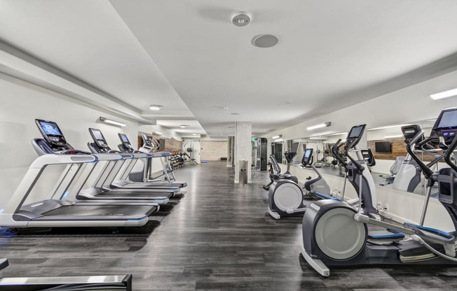 Cardio Equipment with Entertainment Capabilities at The Whittaker, Seattle, 98116