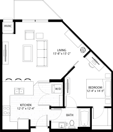 1 bed, 1 bath, 796 sqft, $1,467