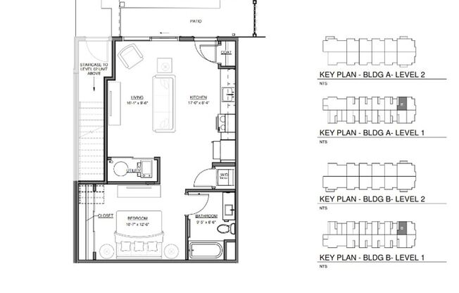 Studio, 1 bath, 619 sqft, $1,325, Unit 1436
