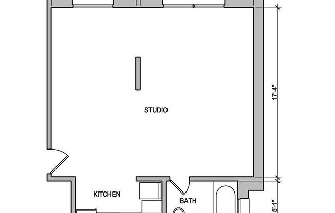 Studio, 1 bath, 328 sqft, $1,695, Unit Unit #210