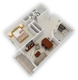 1 bed, 1 bath, 767 sqft, $1,374