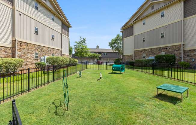 our apartments have a dog park with plenty of room to run and play