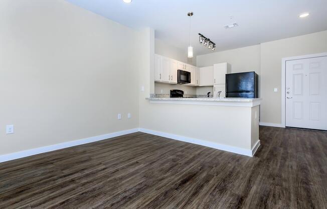 Apartments for Rent in Leander TX - Hills at Leander Spacious Kitchen with Plenty of Counterspace, Fully Equipped with Black Appliances, and Much More