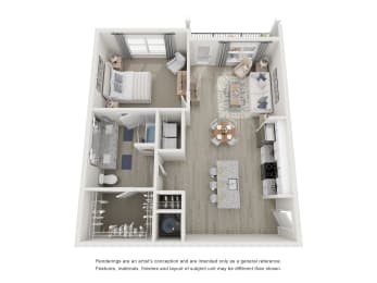 1 bed, 1 bath, 794 sqft, $1,549