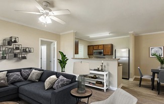 Living Room and Eat-in Kitchen at Chenal Pointe at the Divide, Arkansas, 72223