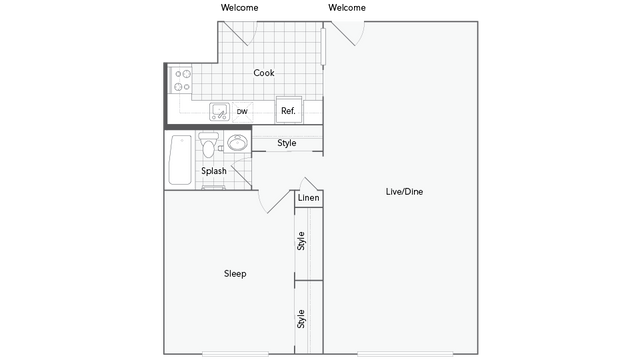 1 bed, 1 bath, 750 sqft, $2,659