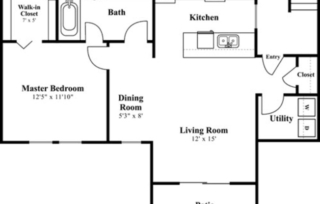 1 bed, 1 bath, 762 sqft, $1,706