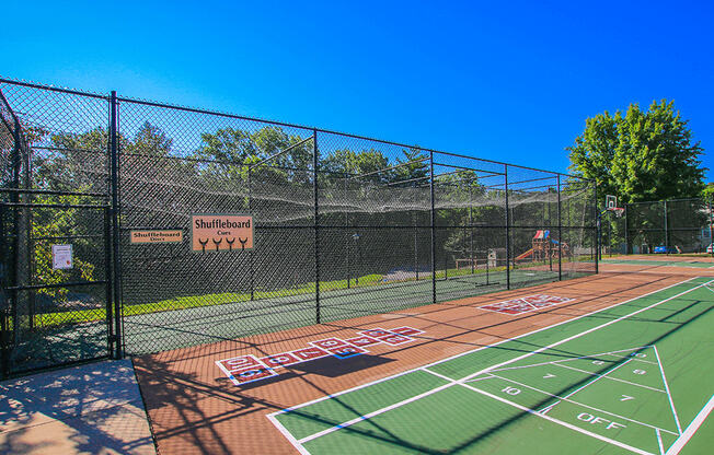 tennis court at apartments