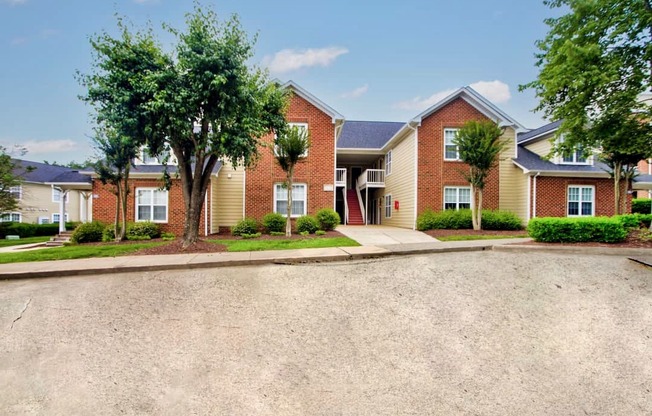 this is an image of a driveway in front of a house