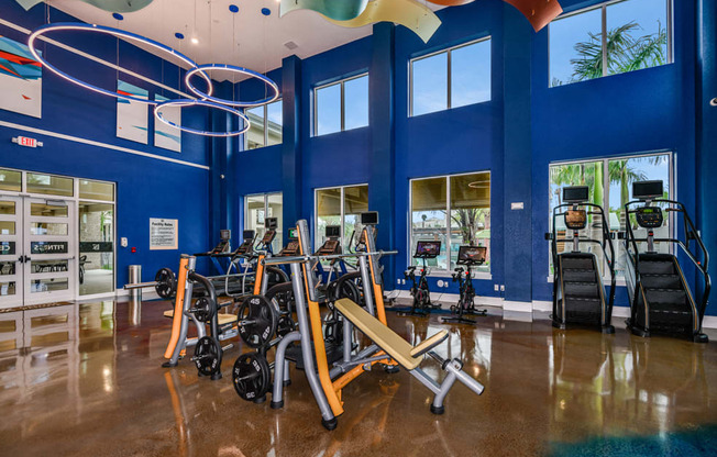 Fitness Center at Centre Pointe Apartments in Melbourne, FL