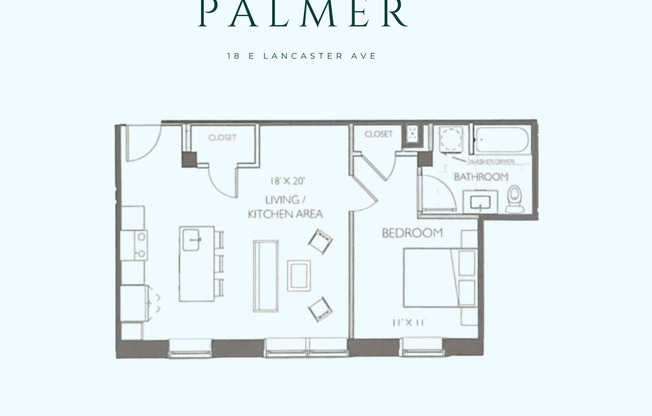 1 bed, 1 bath, 642 sqft, $1,723, Unit 305