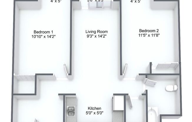 2 beds, 1 bath, 784 sqft, $1,650, Unit GHP321