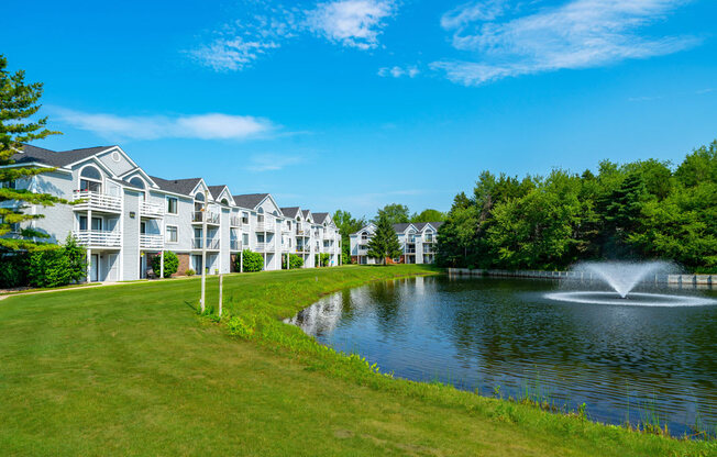 Breathtaking Pond Views at Windmill Lakes Apartments in Holland, MI