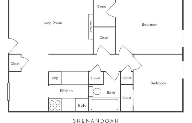 2 beds, 1 bath, 830 sqft, $1,295, Unit 71