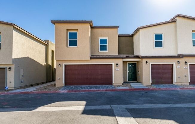 New townhome with attached 2 car garage.