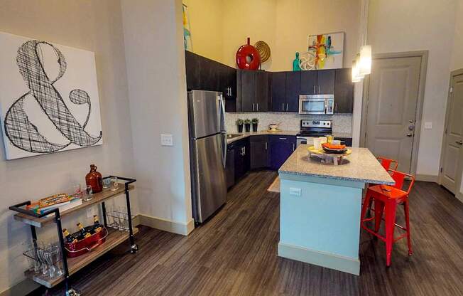 Fully Equipped Kitchen at Civic at Frisco Square Apartments, Texas, 75034