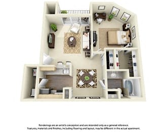 1 bed, 1 bath, 653 sqft, $1,312