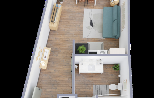 Studio, 1 bath, 329 sqft, $899, Unit 701