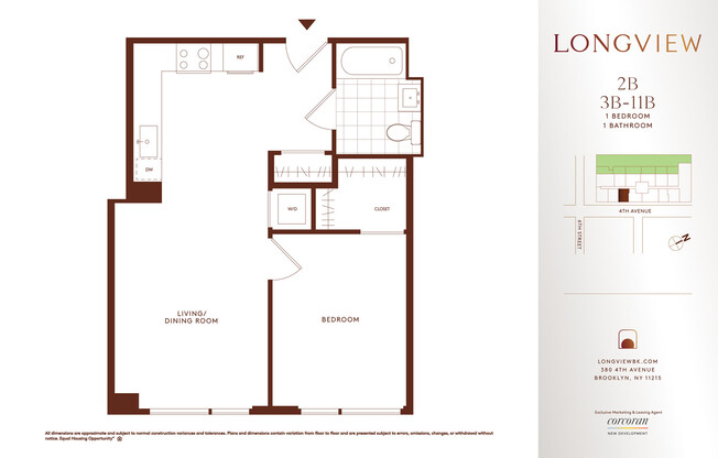 1 bed, 1 bath, $4,495, Unit 5B