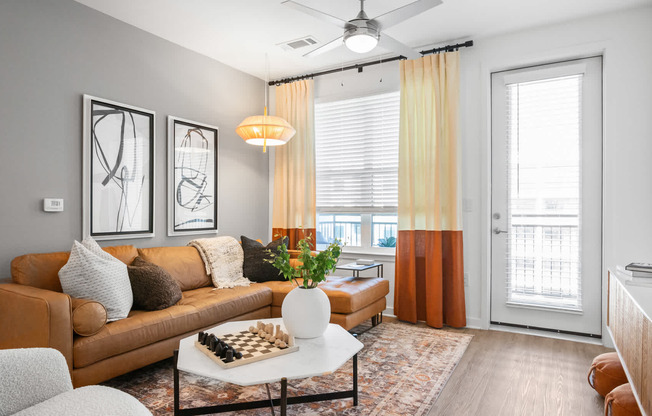 Living Room with Hard Surface Flooring