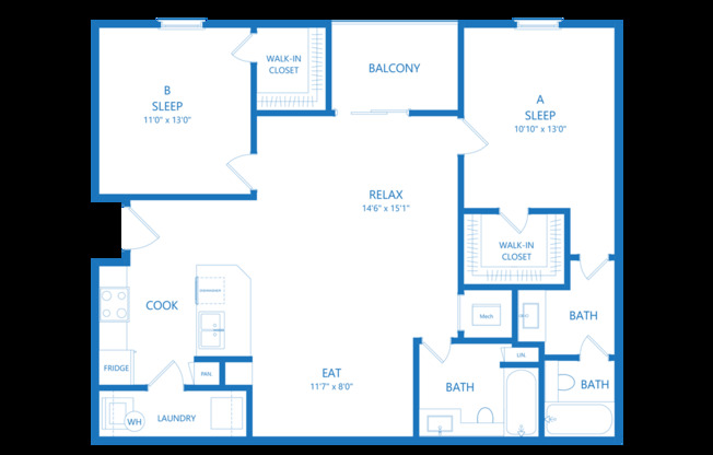 2 beds, 2 baths, 1,037 sqft, $1,435, Unit G320