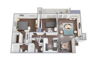 2 beds, 2 baths, 948 sqft, $1,745, Unit 9-202