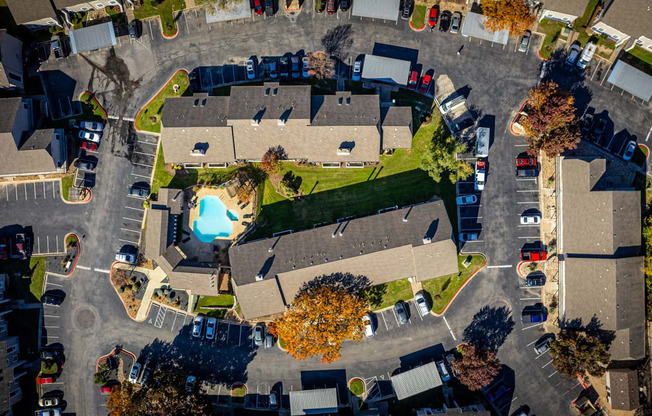 Aerial Community View at The Villas at Quail Creek Apartment Homes in Austin Texas