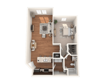 1 bed, 1 bath, 901 sqft, $1,736