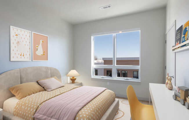 Bedroom with Hard Surface Flooring