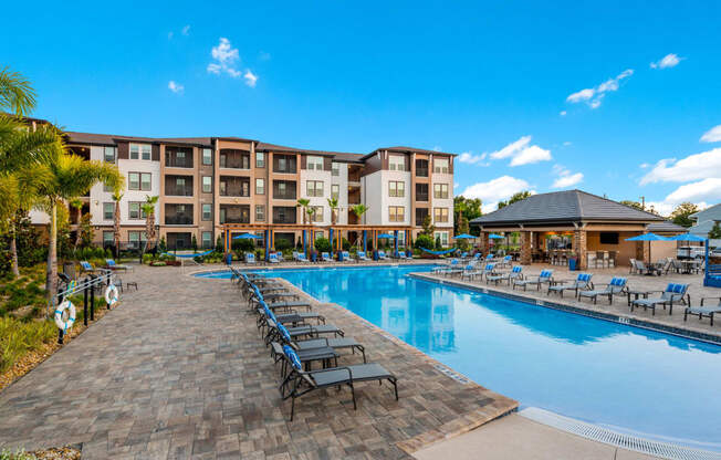 Pool side at The Oasis at Crosstown, Florida