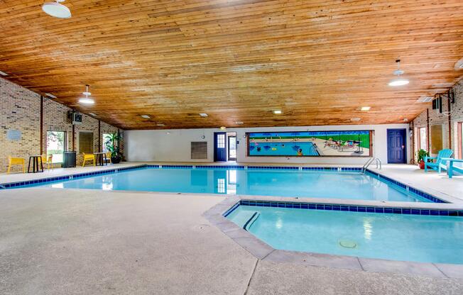 Indoor Saltwater Swimming Pool at South Wind Apartment Homes
