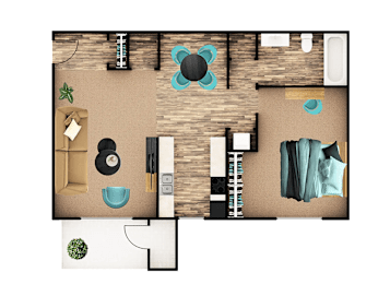 1 bed, 1 bath, 680 sqft, $1,034