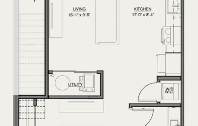 Studio, 1 bath, 619 sqft, $1,325, Unit 1437