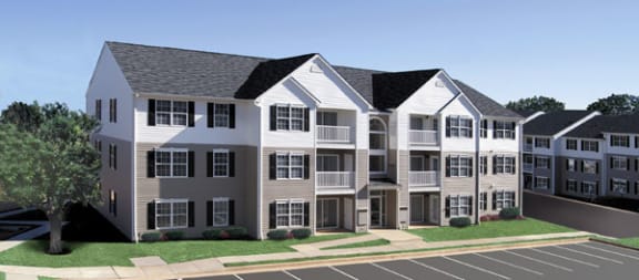 Exterior building at The Summit at Owings Mills Apartments, Owings Mills, 21117