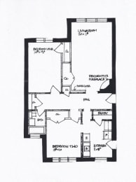 2 beds, 1 bath, $1,995