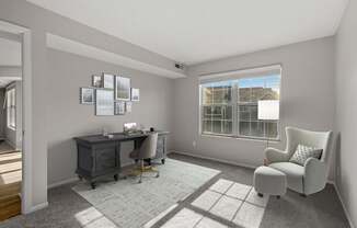 Work From Home Room with Large Window