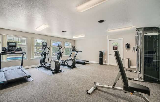 The Community Fitness Center at Bellwether Apartments in Olympia, Washington