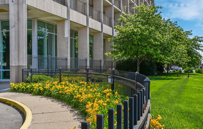 Manicured Garden Area at CityView on Meridian, Indiana, 46208