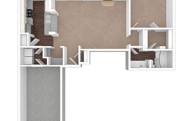 1 bed, 1 bath, 898 sqft, $1,613