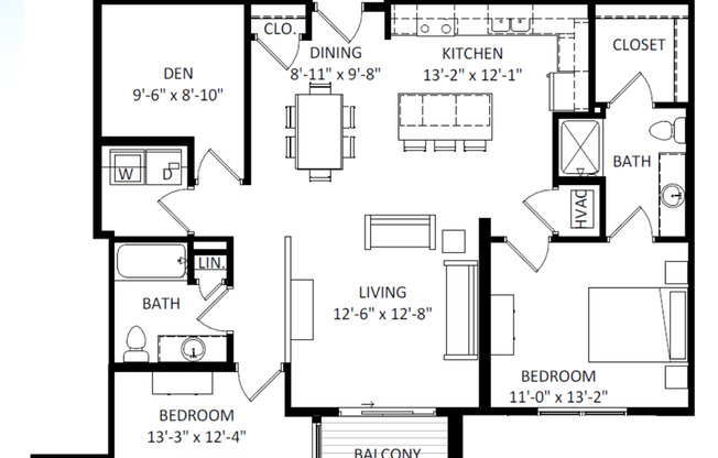 2 beds, 2 baths, 1,315 sqft, $2,190, Unit 8421-226