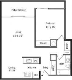 1 bed, 1 bath, 780 sqft, $2,713