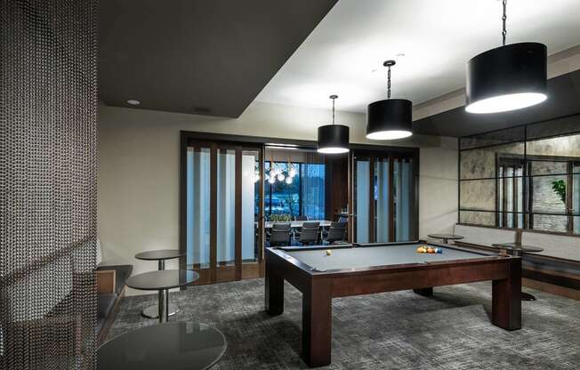 Recreation Room with Billiards Table at Windsor Oak Hill, Texas, 78735