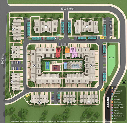 Property Map at Foothill Lofts Apartments & Townhomes, Logan