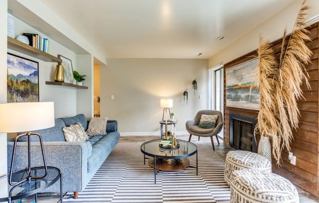 Decorated Living Room at Cliffs at Canyon Ridge, Utah, 84401