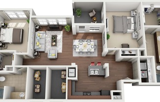 2 beds, 2 baths, 1,301 sqft, $1,532