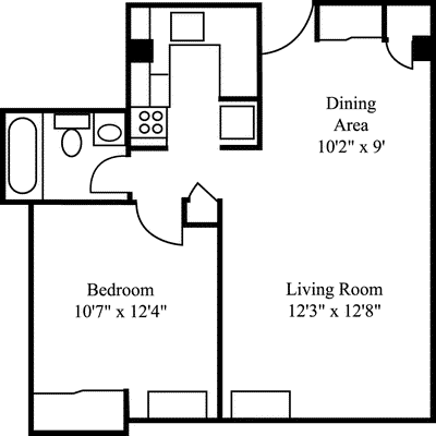 1 bed, 1 bath, 625 sqft, $2,750, Unit 2D