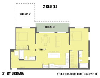 2 beds, 2 baths, 1,024 sqft, $2,575