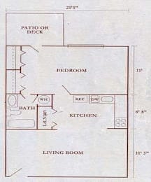 1 bed, 1 bath, 704 sqft, $1,450
