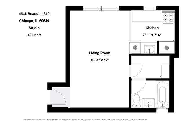 Studio, 1 bath, 245 sqft, $1,225, Unit 4545-310
